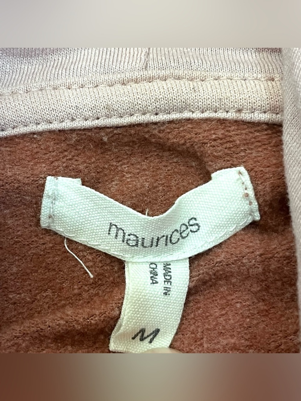 Maurices Mauve Women’s Drawstring Pullover Hoodie Sweatshirt w Kangaroo Pocket - Picture 11 of 16